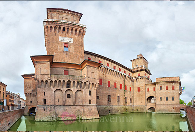 Renaissance-Stadtmauern und Zentrum von Ferrara
